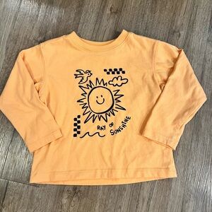 2T Long Sleeve Graphic Shirt, Sun Design